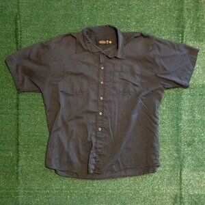 JESSE JAMES INDUSTRIAL WORKWEAR MENS CASUAL SHIRT BUTTON DOWN GRAY SIZE XXL